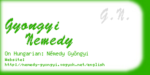 gyongyi nemedy business card